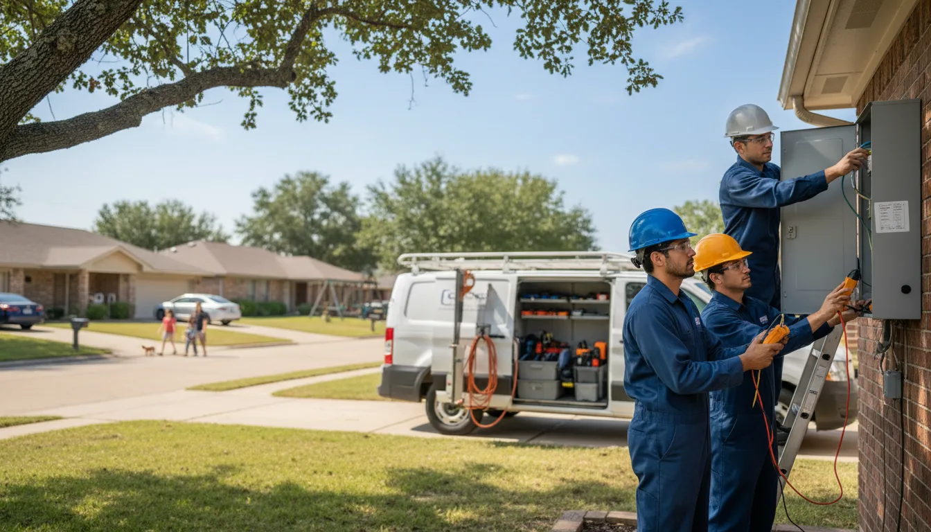Certified electrician providing emergency electrical services in Missouri City, TX
